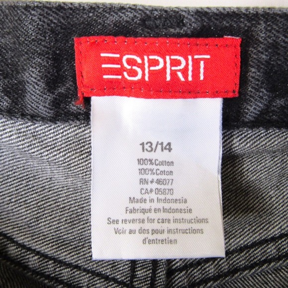 Esprit Vintage Mom Jeans Size 13/14 Size 12 Fit Washed Black High Rise Relaxed - Picture 6 of 10